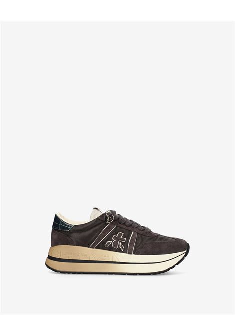 Premiata Bethcoin 8505 Sneaker in Vintage Grey Leather Women's PREMIATA |  | BETHCOIN VAR8505